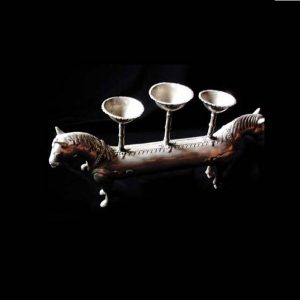 Horse Oil Lamp or Candlestick 1