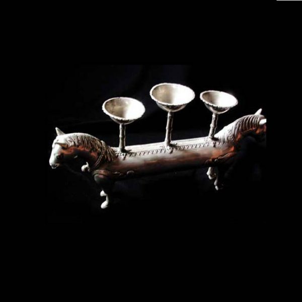 Horse Oil Lamp or Candlestick 1