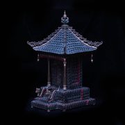 Antique Coin Statue Shrine