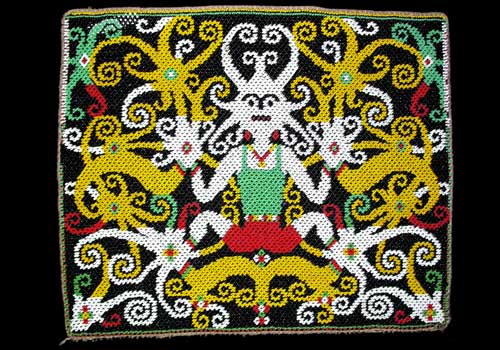 Antique Kalimantan Baby Carrier Beadwork 1 Antique Kalimantan Baby Carrier Beadwork 1