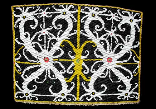 Antique Kalimantan Baby Carrier Beadwork 2 Antique Kalimantan Baby Carrier Beadwork 2