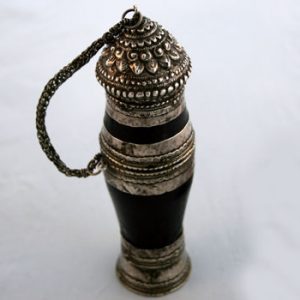 Antique Laos Lime Pot 8