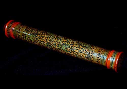 Burmese Lacquer Letter Tube Burmese Lacquer Letter Tube