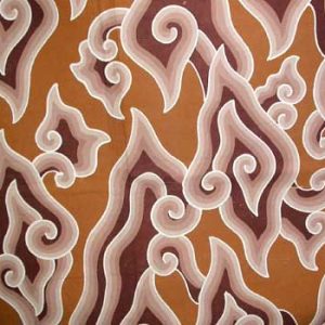 Cirebon Batik: Mega Mendung: Tan Rain Clouds