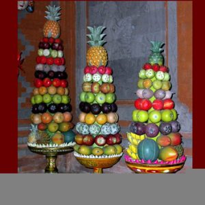 Wooden Fruit: Balinese Offering