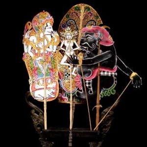Wayang Kulit set for the Sudamala ceremony