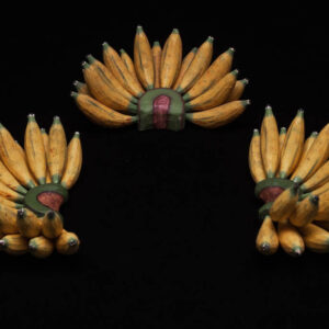 Wooden Fruit: Yellow Bananas
