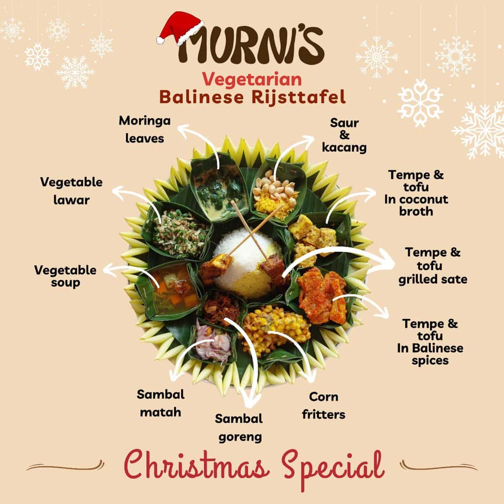 Murni's Warung Christmas Rijstafel Vegetarian 2024