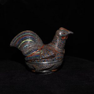 Antique Cambodian Betel Box - Rooster 1