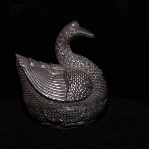 Antique Burmese Betel Box - Swan 2