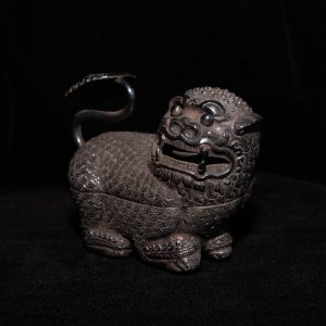 Antique Cambodian Betel Box - Lion 1