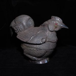 Antique Cambodian Betel Box - Rooster 2