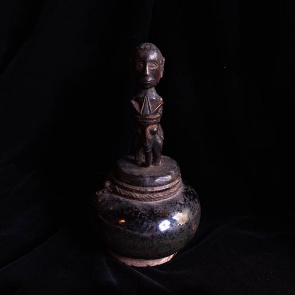 Antique Sumatran Ceramic Medicine Container