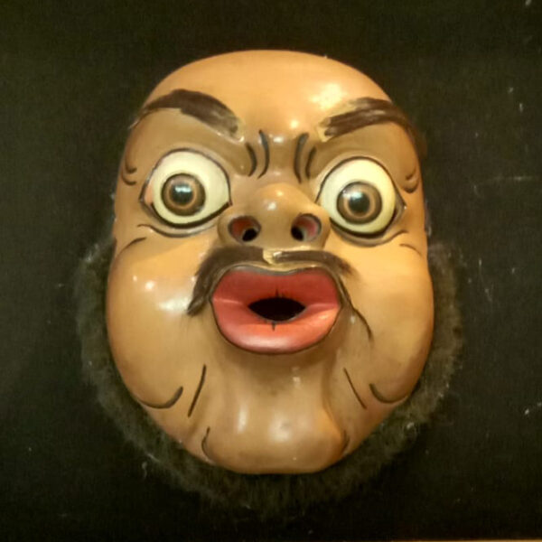 Comedian carved and signed by Ida Bagus Anom Comedian carved and signed by Ida Bagus Anom