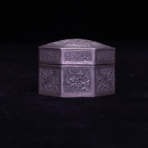 Antique Chinese Silver Opium Box 1
