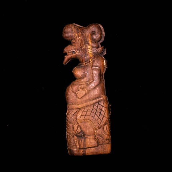 Antique Lombok Cockfighting Spur Container