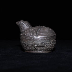 Antique Cambodian Lime Container 1 - Quail 1