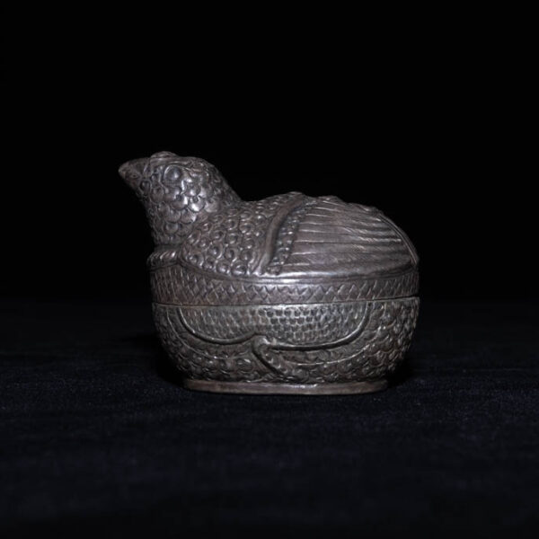 Antique Cambodian Lime Container 1 – Quail 1 Antique Cambodian Lime Container 1 - Quail 1
