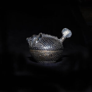 Antique Cambodian Lime Container 1 - Puffer Fish