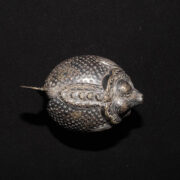 Antique Cambodian Lime Container 1 – Puffer Fish Antique Cambodian Lime Container 1 – Puffer Fish