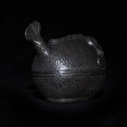 Antique Cambodian Lime Container 2 – Puffer Fish Antique Cambodian Lime Container 2 – Puffer Fish