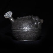Antique Cambodian Lime Container 2 – Puffer Fish Antique Cambodian Lime Container 2 – Puffer Fish