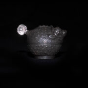 Antique Cambodian Lime Container 3 – Puffer Fish Antique Cambodian Lime Container 3 – Puffer Fish