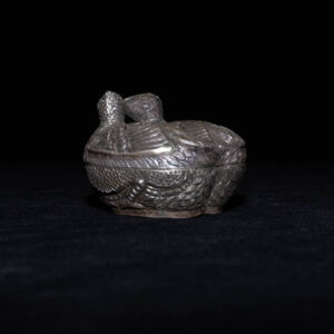 Antique Cambodian Lime Container - Double Bird