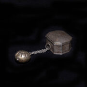 Antique Sumatran Tobacco Box and Small Lime Container 3