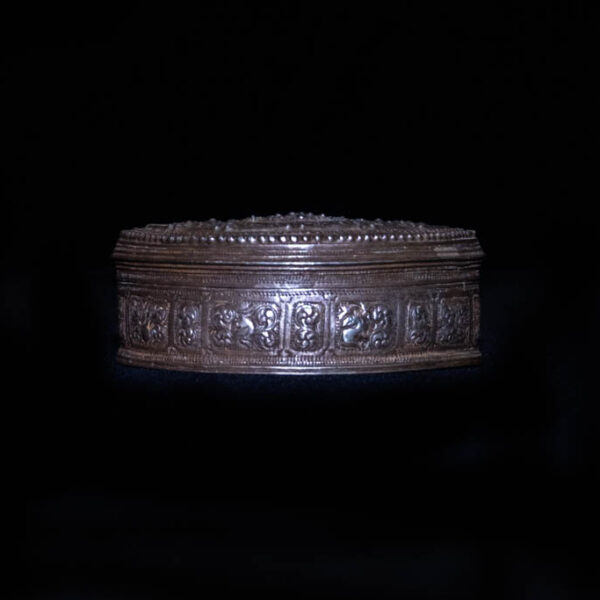 Antique Shan State Half Moon Lime Box 6
