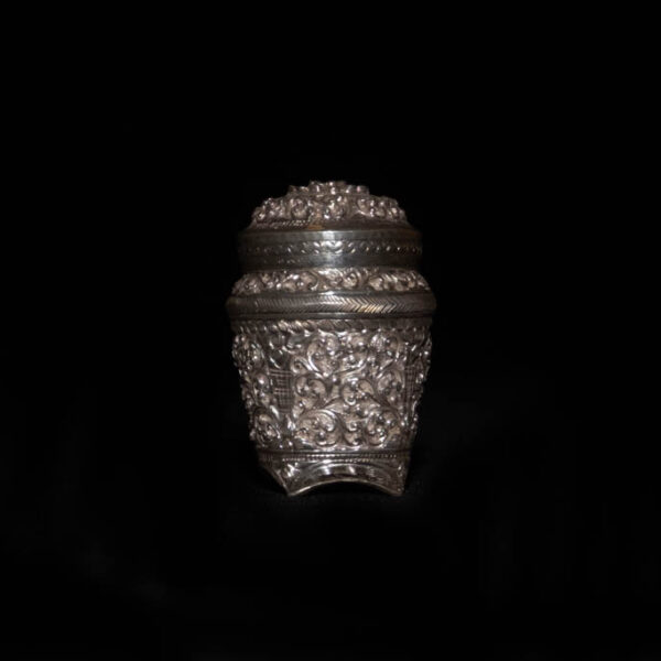 Old Burmese Silver Container 2