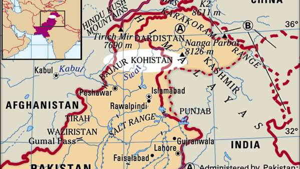 Map of Kohistan