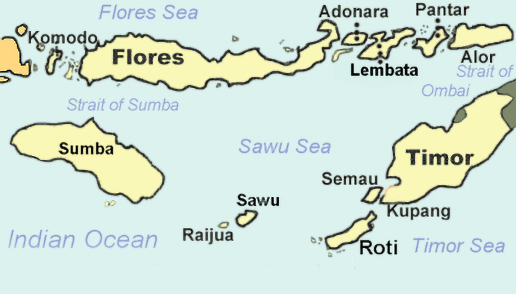 Map of Lembata