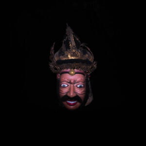 Antique Balinese Mask and Crown 2