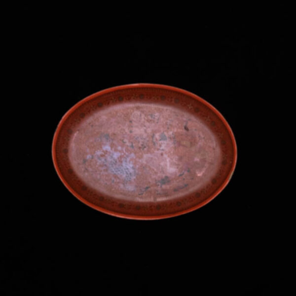 Burmese Lacquer Oval Plate 2 Burmese Lacquer Oval Plate 2