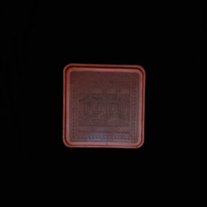 Burmese Lacquer Square Plate 3
