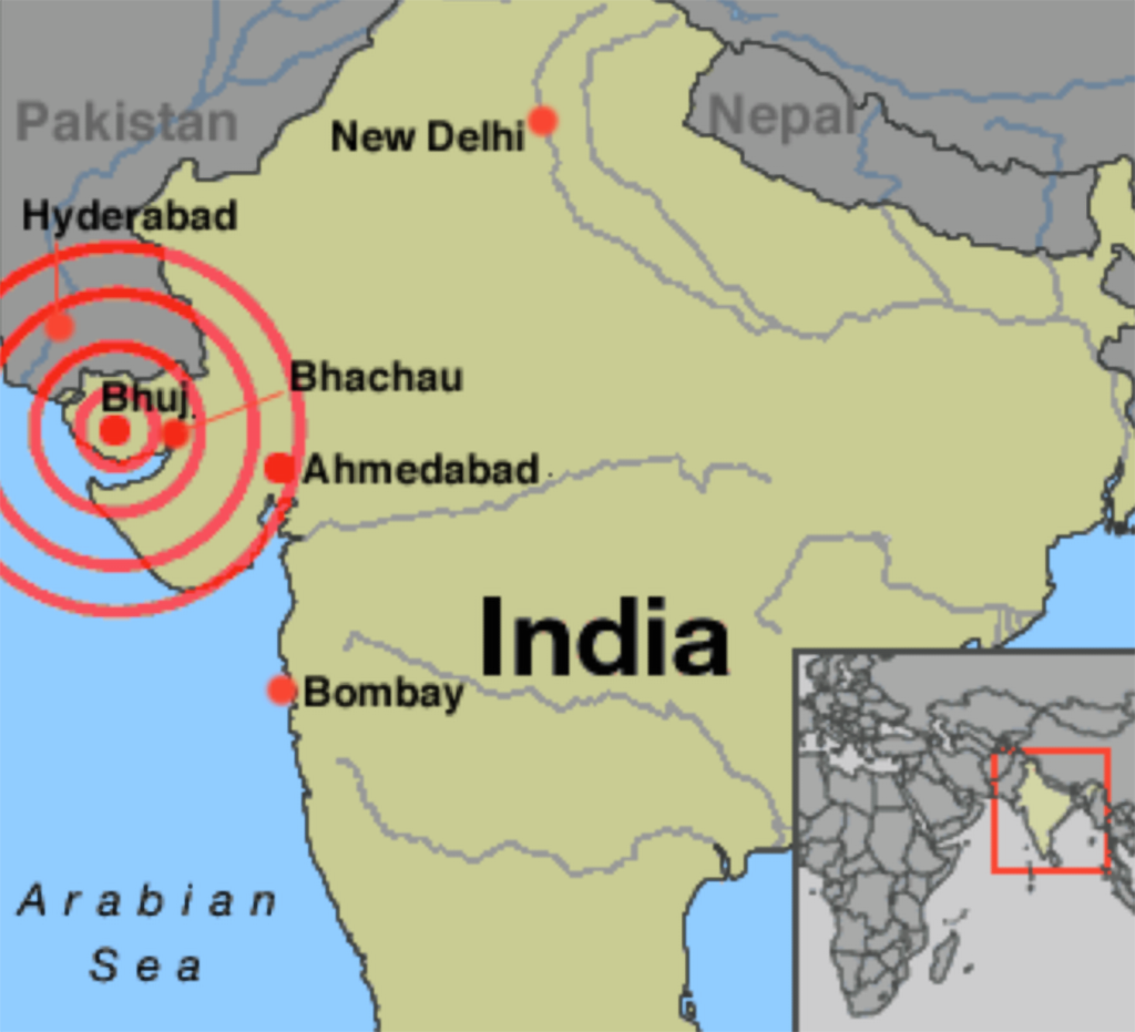 Map of Bhuj