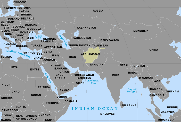 Map of Afghanistan