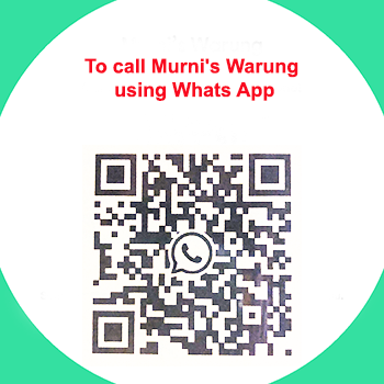 To call Murni's Warung using Whats App