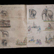 Antique Burmese Artist’s Sketchbook Antique Burmese Artist’s Sketchbook