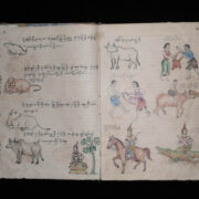 Antique Burmese Artist’s Sketchbook Antique Burmese Artist’s Sketchbook
