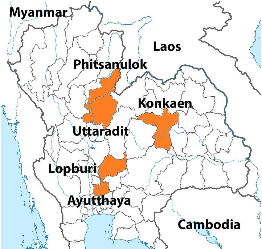 Map of Uttaradit