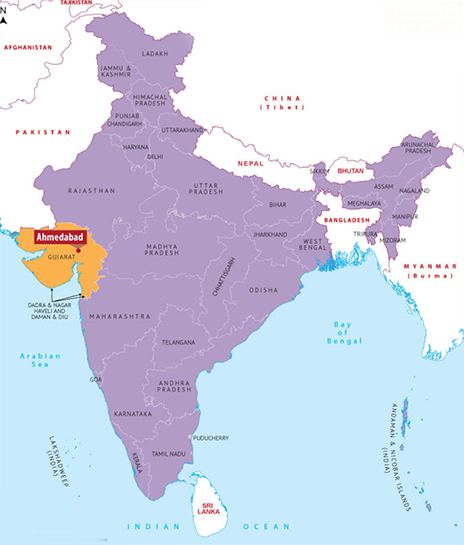 Map of Gujarat