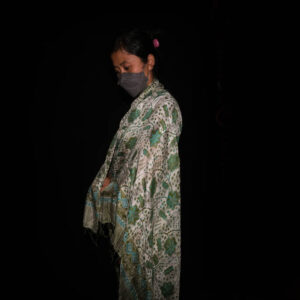 Large Batik Silk Scarf 11