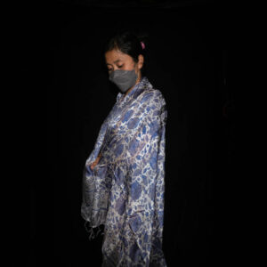 Large Batik Silk Scarf 13