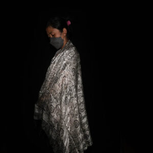 Large Batik Silk Scarf 5