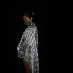 Large Batik Silk Scarf 9