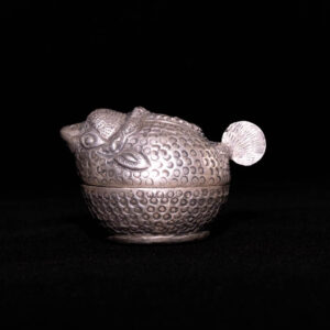 Antique Cambodian Lime Container 1 - Bird 2