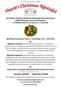 Murnis Christmas Rijsttafel
