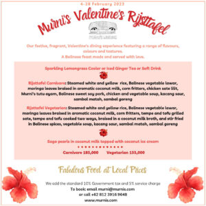 Murni's Valentine's Rijsttafel